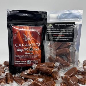 Delta-9 Caramelts (10ct) – 15mg d9 THC per piece