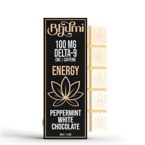 Energy Peppermint White Chocolate Bar