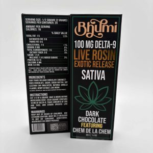 Exotic Sativa Live Rosin Chocolate Bar