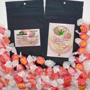Strawnana Taffy (10ct) – 15mg  D9 THC per piece