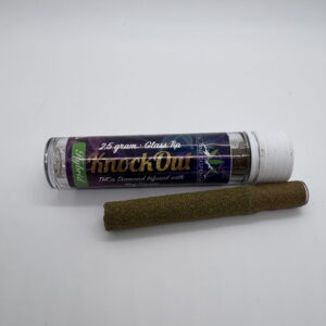 Knock Out - 2.5g Glass Tip THCa  Diamond Infused with Keif Caviar