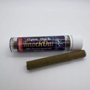 Knock Out - 2.5g Glass Tip THCa  Diamond Infused with Keif Caviar