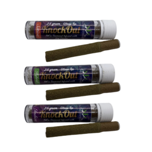 Knock Out - 2.5g Glass Tip THCa  Diamond Infused with Keif Caviar