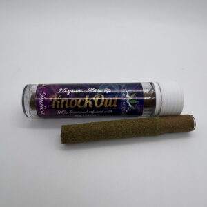 Knock Out - 2.5g Glass Tip THCa  Diamond Infused with Keif Caviar